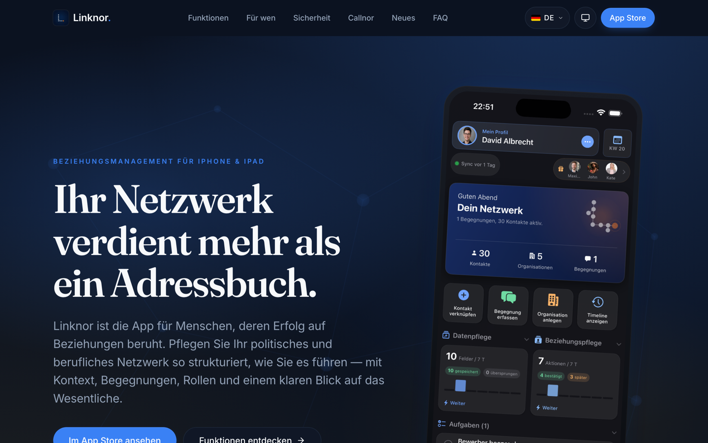 Screenshot von Linknor