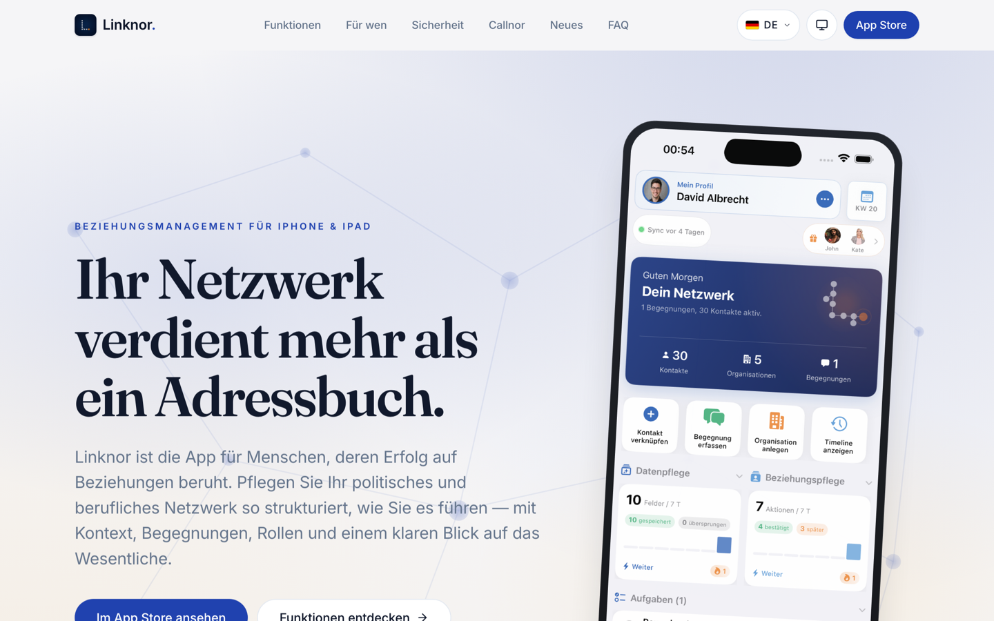 Screenshot von Linknor